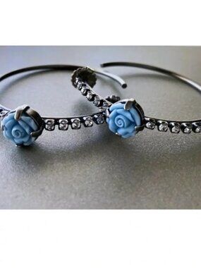 Sabika Rose Hoop Earrings